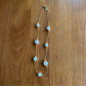 Vintage Anne Klein Adjustable Gold-tone and Faux Pearl Necklace